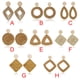 thumbnail image 4 of Artículos trenzados de ratán Vintage, pendientes, estilo bohemio, geométrico, exagerado, hecho a mano, cómodo, joyería, estilo rombo Ropa, zapatos y accesorios Miscelánea estilo de anillo Minnieouse AP009393-02, 4 of 6