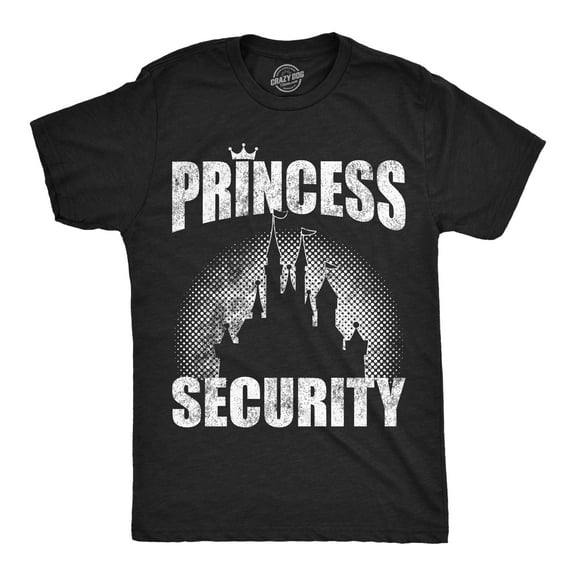 Mens Funny T Shirts Princess Security Sarcastic Graphic Novelty Tee For Men Graphic Tees