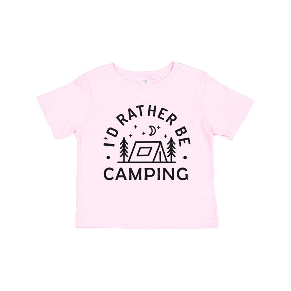 Inktastic I'd Rather Be Camping Boys or Girls Toddler T-Shirt