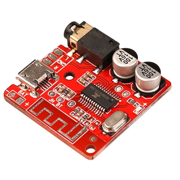 Módulo Receptor Bluetooth Módulo Receptor De Audio Inalámbrico Para Coche Interfaz USB 3.5mm Placa De Circuito De Bricolaje, Rojo seitruly EL001479-01