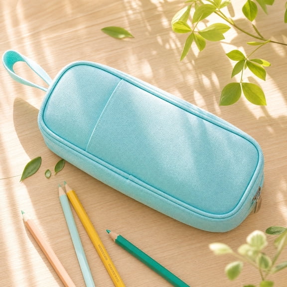 Pencil Case, Cute Pencil Pouch, Zippered Pencil Box Fabric Bag, Aesthetic back Supplies Stuff,, Stuff Organizer with Compartments