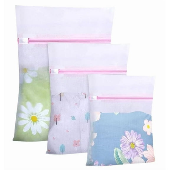 3 Pcs Suit For Sorting &Washing Clothes Wash Bag Mesh Laundry Bag For Delicates