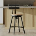 thumbnail image 4 of Rustic Chic with Black Metal Frame and Wood Seat, 4 of 12