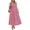 Pink, variant on PRETTYGARDEN Women's Fall Wedding Guest Dresses Long Sleeve V Neck Flowy Elegant Holiday Party Maxi Dress with Pockets