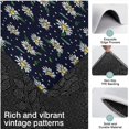 thumbnail image 3 of Dark Blue Daisy Flower Pattern Kitchen Rugs Sets Of 3,Kitchen Runner Rugs Non Skid Washable,Decorative Kitchen Floor Mats for Kitchen,Sink,Laundry,17"x30"+ 17"x47" + 17"x59", 3 of 6