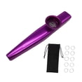 thumbnail image 2 of Yinanstore Kids Kazoo Flute Mouthpiece Dustcover Wind Instrument with Diaphragms Musical Instrument for Birthday Children Daily Practice Violet, 2 of 8