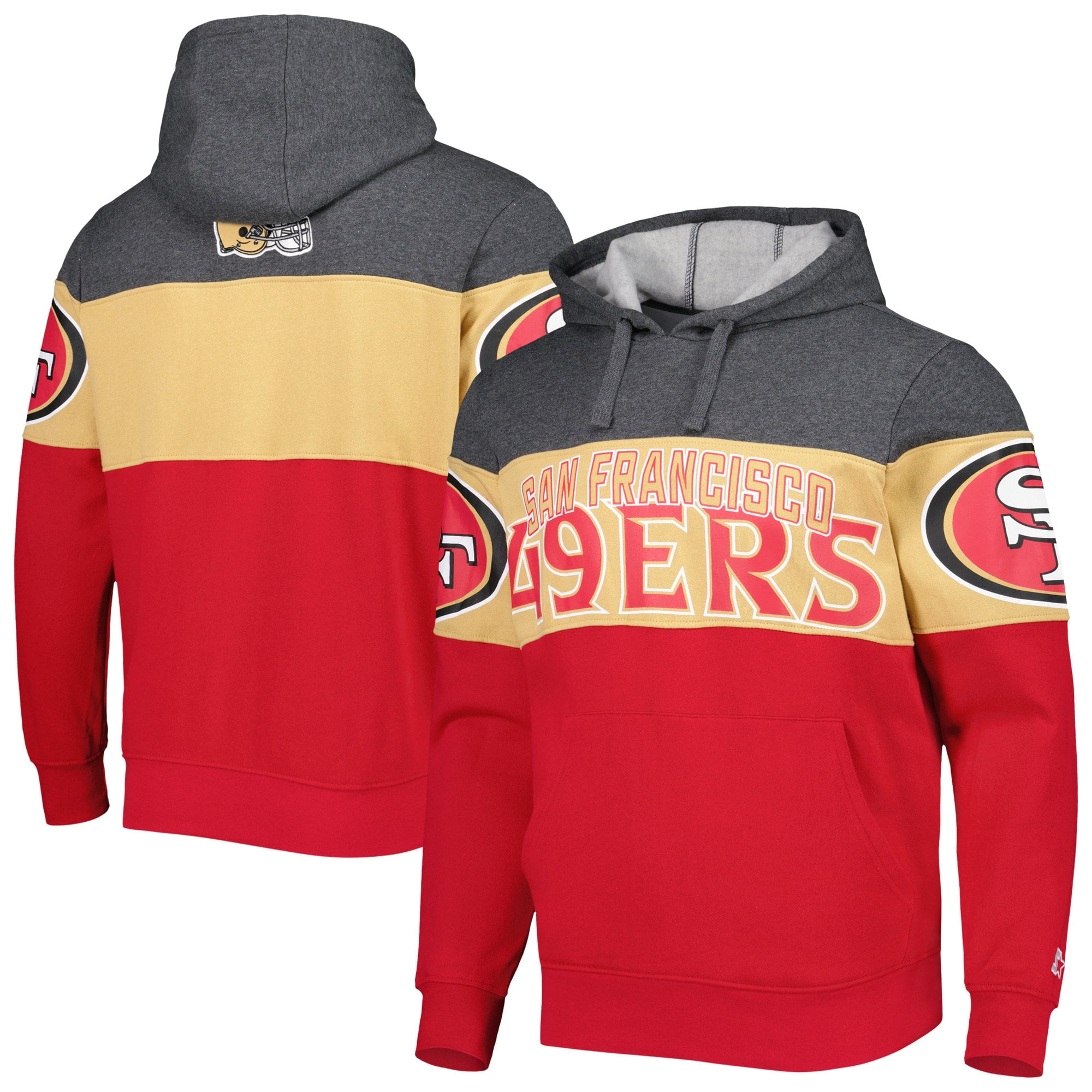 Men's Starter Heather Charcoal/Scarlet San Francisco 49ers Extreme