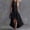 Black, variant on Ygbgbb Women's Stand Collar Half-Zip Maxi Dress with Ruffled Hem, Sleeveless Dress, Zip & Ruffle Detail Trendy Summer Sundress Pink M
