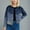 C-Blue677, variant on Womens Fall Winter Jacket Jacquard Long Sleeve Relaxed Fit Zipper Windbreaker For Woman Fashionable Urban Choices