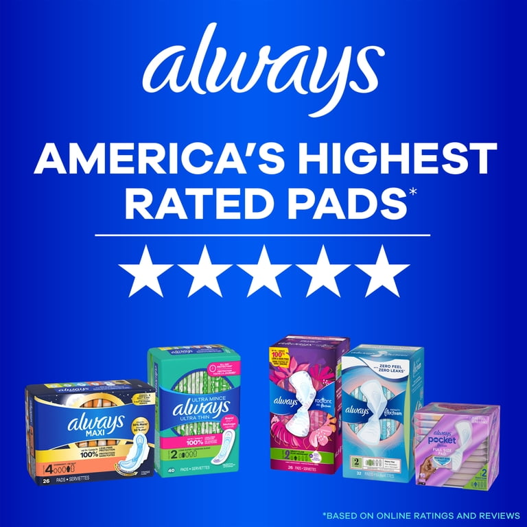 Always ZZZ Overnight Disposable Period Underwear Size S-M, 7 Count