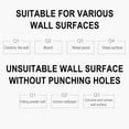 thumbnail image 6 of JoyMoreHome Wall Hangers Without Nails,2 Pcs Picture Hangers Without Nails,Nail Free Stickers for Walls,Drill Free Adhesive Hooks,Adhesive Screwless Screws, 6 of 9