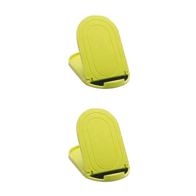 relayinert Adjustable Notebook Lifter Lightweight Small Laptop Stand Adjustable Silicone Computer Cooling Rack Kickstand PC Bracke yellow 2Set
