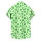 thumbnail image 4 of Blusa y camisa de manga corta con cuello vuelto para hombre, blusa informal de moda con cuello vuelto, blusa estampada de manga corta con botones, blusa de poliéster para hombre, 4 of 6