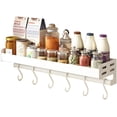 thumbnail image 1 of Spice Racks Spice Rack Wall Mount Perforation-Free Multifunctional Bathroom Kitchen Household Car Storage Rack,B,15.74in, 1 of 6