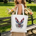 thumbnail image 4 of Aoznliie 4th of July Tote Bag, 15.4x14.2 inch Patriotic Canvas Tote for Women, USA 250th Anniversary Bag for Independence Day Gift, 4 of 7