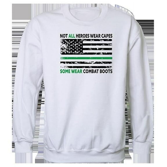 Not All with TGL Graphic Crewneck Sweatshirt, White - Large