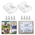thumbnail image 4 of 2 Pack Cooler Replacement Plastic Hinges with 8 screws, 4 of 8