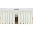 thumbnail image 3 of GFDYREE Wrap Around Bed Skirts for King & Cal King Beds 15" Drop, Ivory Adjustable Elastic Dust Ruffles Easy Fit Wrinkle & Fade Resistant Silky Luxurious Fabric Machine Washable, 3 of 6