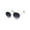 Gold Smoke, variant on Unisex Victorian Side Visor Round Circle Lens Hippie Sunglasses Gold Blue