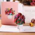 thumbnail image 4 of Tarjeta emergente con jarrón de tulipanes vibrante: regalo floral en 3D perfecto para el Día de la Madre, Cumpleaños, Aniversario y Día de San Valentín, 4 of 5