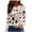 White, variant on Enjoytime Christmas Tops for Women Trendy Printed Round Neck Long Sleeve Shirts Xmas Holiday Casual Plus Size Women Blouses Army Green XXXL