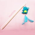 thumbnail image 4 of Cat Teaser Wand Interactive Strawberry Dinosaur Kitten Teaser Toy Cat Bell Wand, 4 of 10
