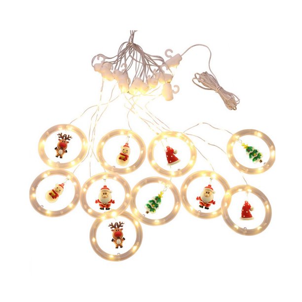 Toystoory Kit de cuerdas de luces navideñas impermeable para fiesta, sala de estar, ventana, puerta, patio, valla, árboles, jardín, porche, decoración, Kits de decoración para fiestas Toystoory HA065249-00