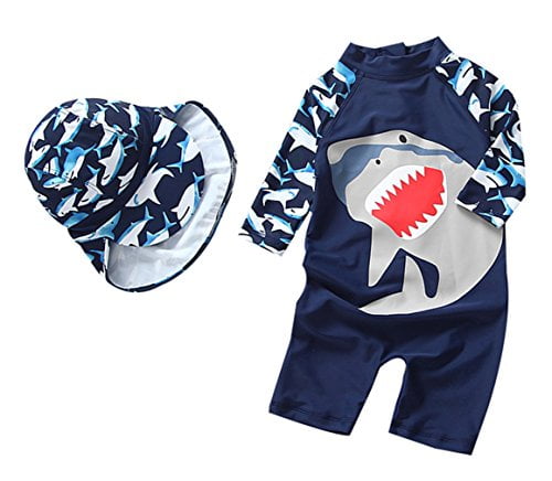 TAIYCYXGAN Baby Little Girls Sun Protective Rash Guards Swimsuit Two Pieces Bathing Suit With Hat Swimwear UPF 50+ TAIYCYXGAN Baby Little Girls Sun Protective Rash Guards Swimsuit Two Pieces Bathing Suit With Hat Swimwear UPF 50+