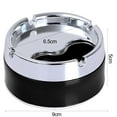 thumbnail image 2 of vnanda Stainless Steel Ashtray Stainless Steel Round Ashtray with Design Windproof Dust-free Desktop Ash Container for Home Office Outdoor Use Desktop Ash, 2 of 7