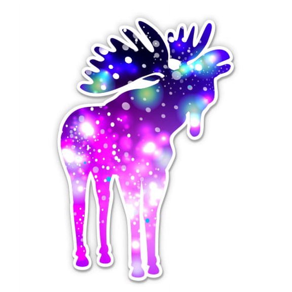 Moose - 3" Vinyl Sticker - For Car Laptop Water Bottle Phone - Waterproof Decal