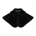 thumbnail image 3 of Fewfanhot Girls Faux Fur Collared Capelet, Front Knot Short Shawl Wrap for Wedding FlowerGirl Dress Cover Up, 3 of 5