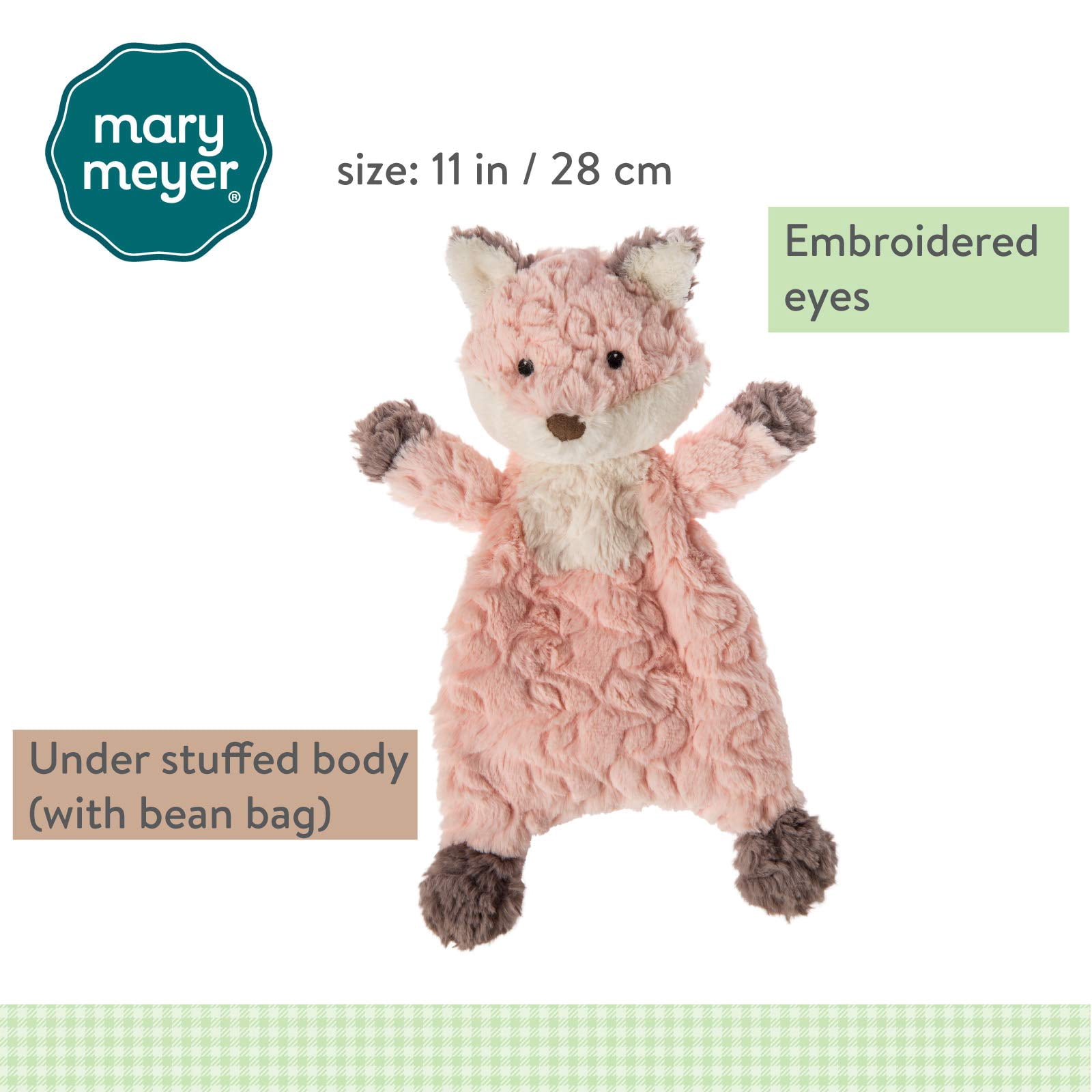 Mary Meyer Putty Nursery Lovey Soft Toy, 11-Inches, Fox