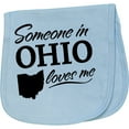 thumbnail image 2 of Inktastic Someone in Ohio Loves Me Baby Burp Cloth, 2 of 3