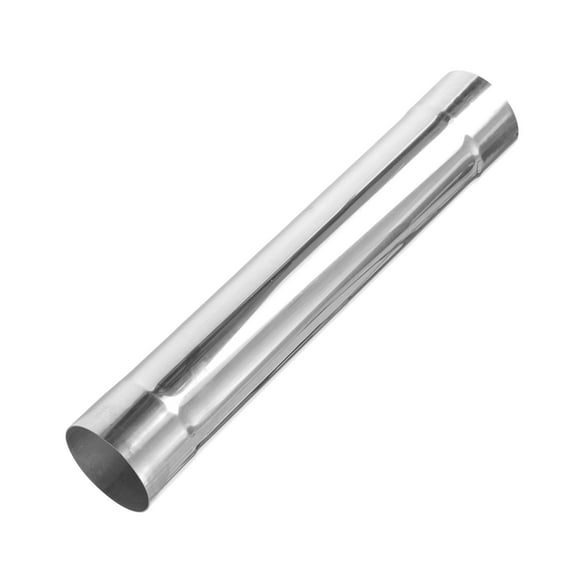 Unique Bargains 2.75" OD Straight Pipe Tube 18inch Length Silver Tone