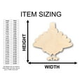 thumbnail image 2 of Unfinished Wood Turkey Thanksgiving Pilgrim Shape - Craft - up to 46" DIY 7" / 1/4", 2 of 3