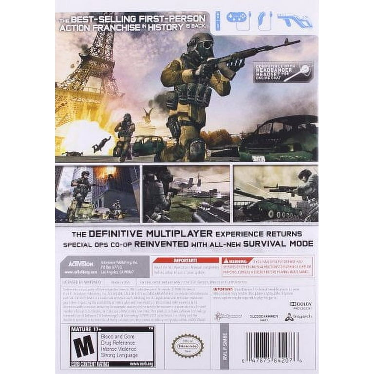  Call of Duty: Modern Warfare 3 - Nintendo Wii : Activision Inc:  Video Games