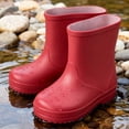 thumbnail image 2 of Edvintorg Toddler Rain Boots Boys Girls Easy-On Lightweight Rainboots Children Waterproof Shoes 18M-8Y, 2 of 6