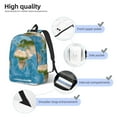 thumbnail image 3 of Xecao Earth View World Map Canvas College Laptop Backpack, a durable rucksack designed for both men and women, ideal for travel, school, and daily use-Medium, 3 of 5