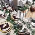 thumbnail image 4 of Juego de 2 piezas de guirnaldas de plantas artificiales, decoración de plantas falsas para celebraciones, bodas, jardines, interiores y exteriores, 4 of 5