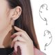 thumbnail image 1 of Rhinestone Moon Star Dangle Ear Clip Glitter Pendientes No Punch Jewelry Mujer Accesorios Regalo ShuxiuWang 8390611141592, 1 of 1