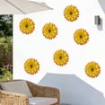thumbnail image 4 of Surpdew Farmhouse Outdoor Metal Wall Art Decor, 8 Inch Multicolored Layered Sunflower Wall Decorations, Hanging Outdoor Wall Decor, Handmade Metal Flowers For Outdoor Outside Indoor Decor,1Pack, 4 of 4