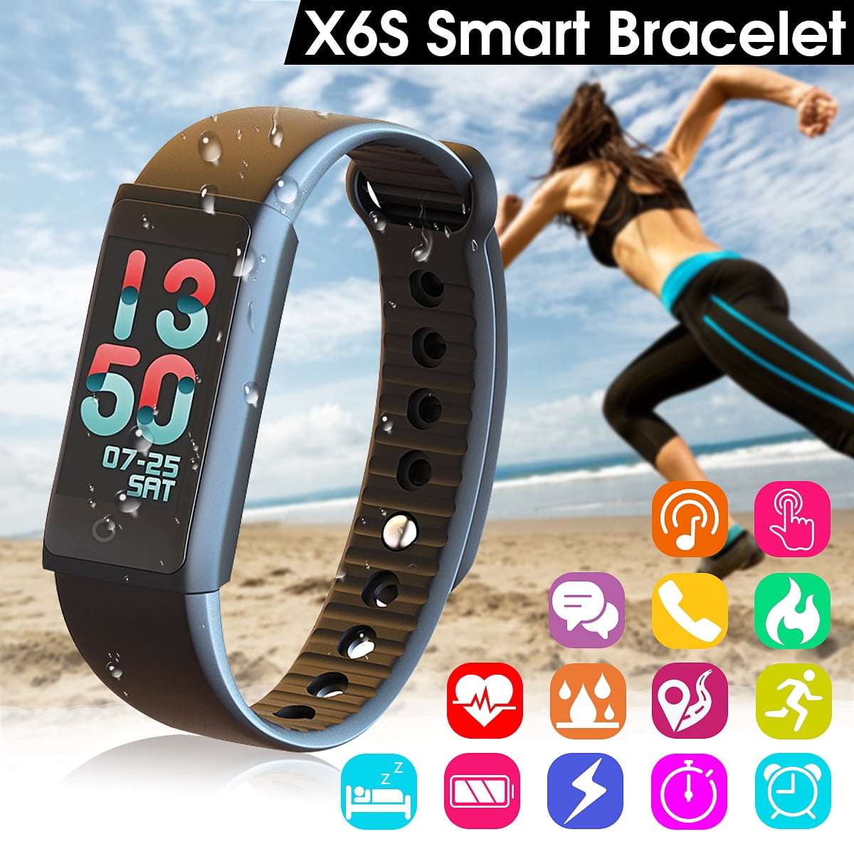 Mini X6s Smart Watch h 4.0 Removable Wrist Band Health Tracker Heart