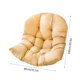 thumbnail image 3 of Cojín para silla colgante con respaldo | Cojín de asiento desmontable y lavable para uso en interiores y exteriores, 3 of 3