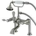 thumbnail image 4 of Kingston Brass AE104T1TAL Aqua Eden AE104T1TAL Tudor Deck Mount Clawfoot Tub Faucet, Polished Chrome, 4 of 4