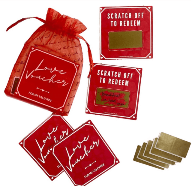 Exciting Valentine's Day Scratch Cards Beautifully Packaged Valentine's Day Scratch For A Perfect For Celebrations