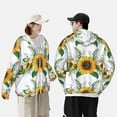 thumbnail image 4 of Kdxio Sunflowers Print Women Men Sun Protection UPF 50+ Jackets Zip Up Long Sleeve Hoodie Hiking Lightweight with Pockets, 4 of 7