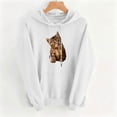 thumbnail image 5 of Molidfa Women's Realistic Cat Hoodie Cute Kitten Graphic Oversized Sweatshirt Top, 5 of 5