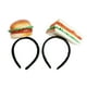 thumbnail image 1 of diademas divertidas con forma de hamburguesa y sándwich, novedosas diademas con forma de sombrero de comida, mini diadema con forma de sombrero de comida para accesorios de disfraces navideños, 1 of 8