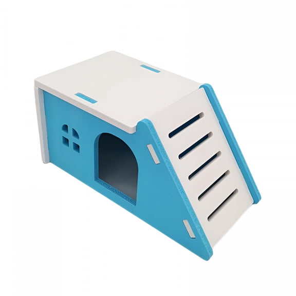 ACDANC Hamster Hideout House Wooden Living Hut Exercise Funny Nest Toy for Mouse, Chinchilla, Rat, Gerbil and Dwarf Hamster, Hamster House