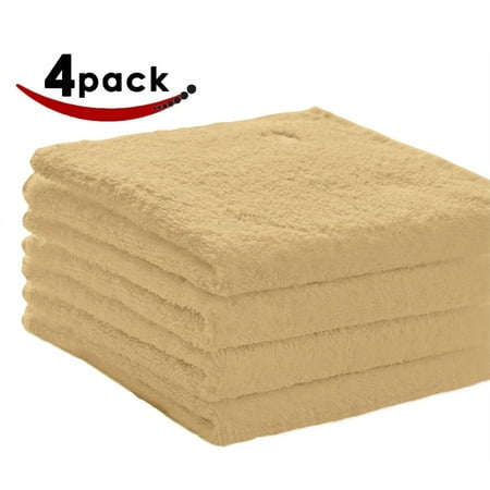 - Pacific Linens Bath Towels Beige, 27 x 54 Inches, 4-Pack Luxurious 100% Cotton Hotel and Spa, Absorbent 600 GSM quality, Beige